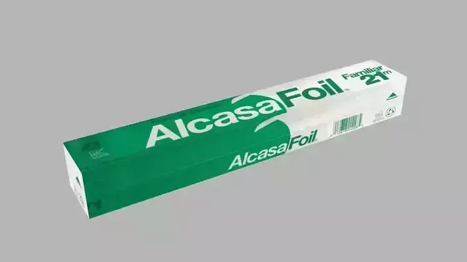 Aluminium Foil Free low-poly 3D model
