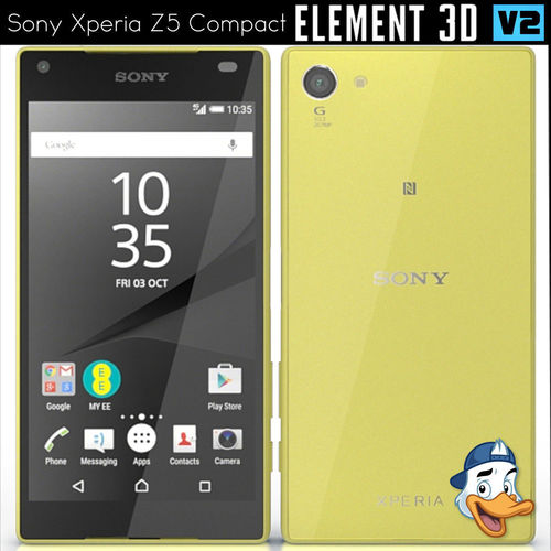 Sony Xperia Z5 Compact for Element 3D 3D model