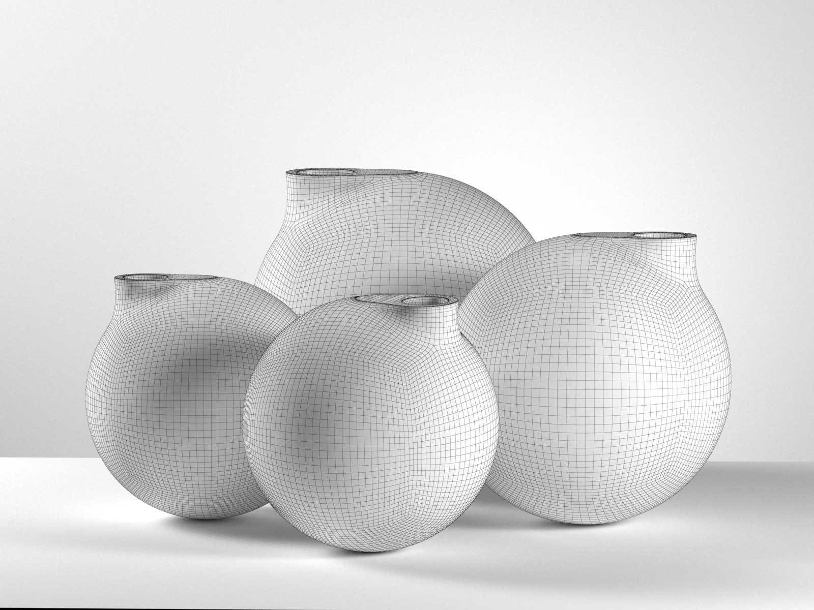 Vaza Vase Set 3D model_1