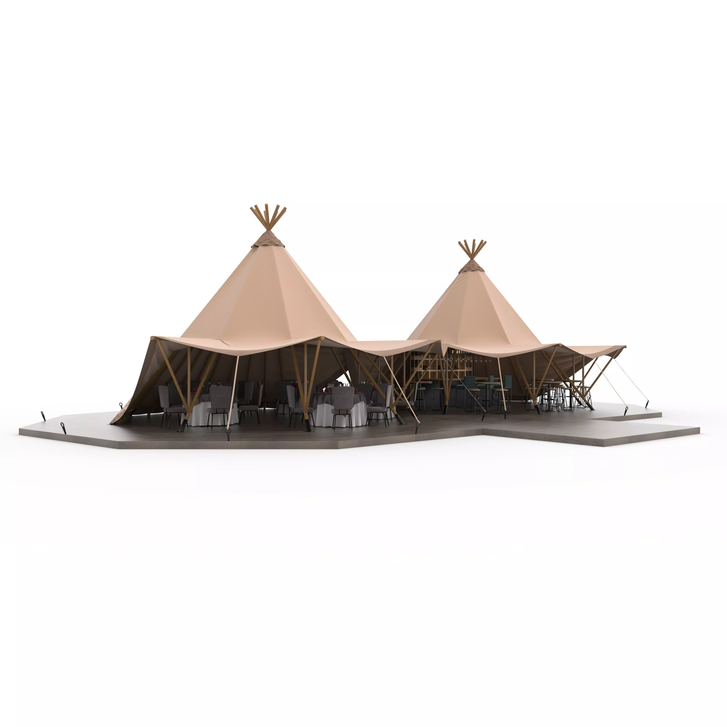 Party Tent 09 3D model