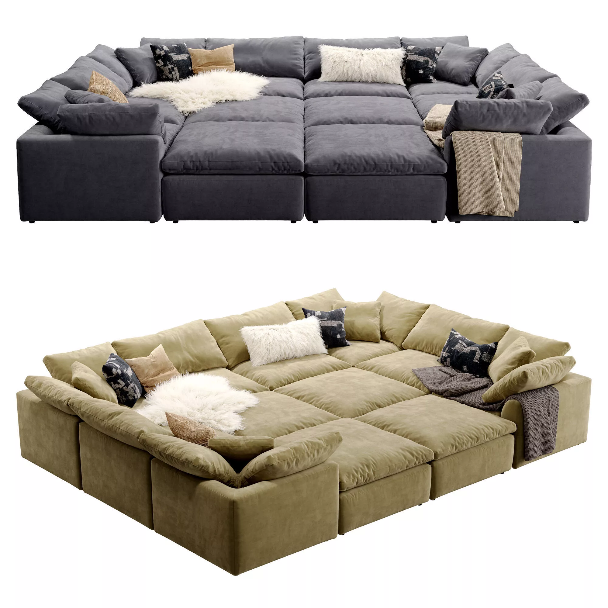 Cloud Huge Modular Sofa 3D model