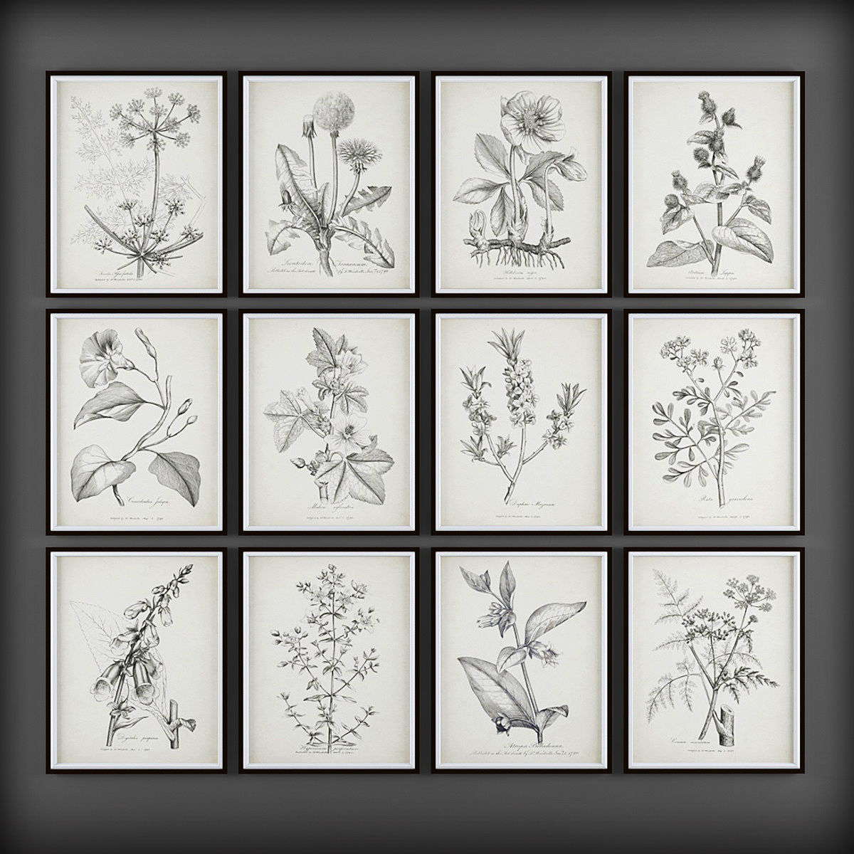 Picture Frames Low-poly 3D model_1