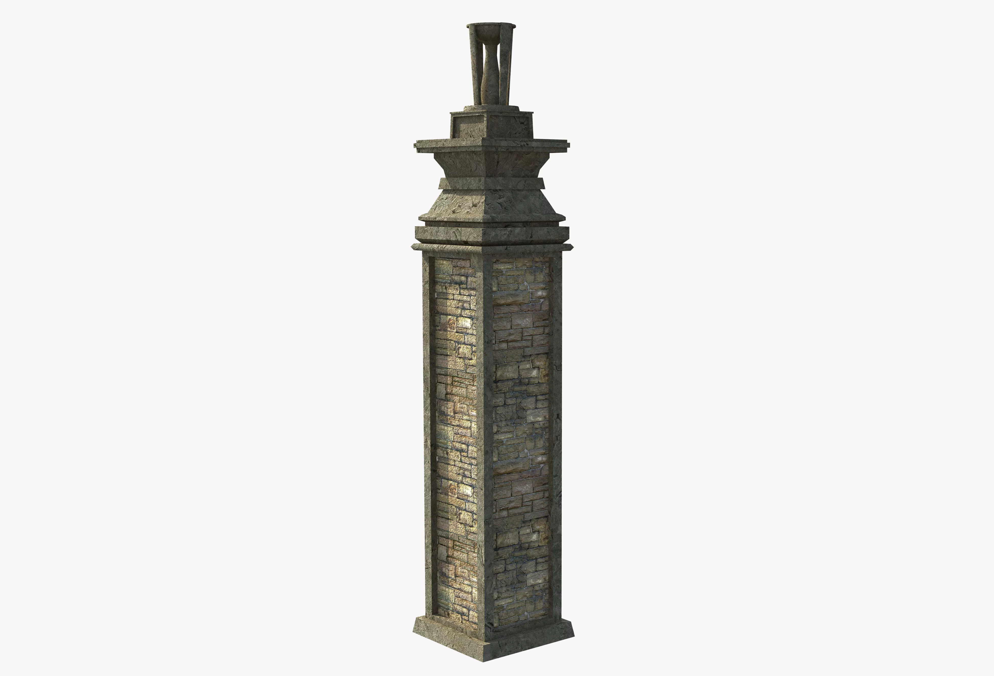 Free Pillar Torch Free 3D model