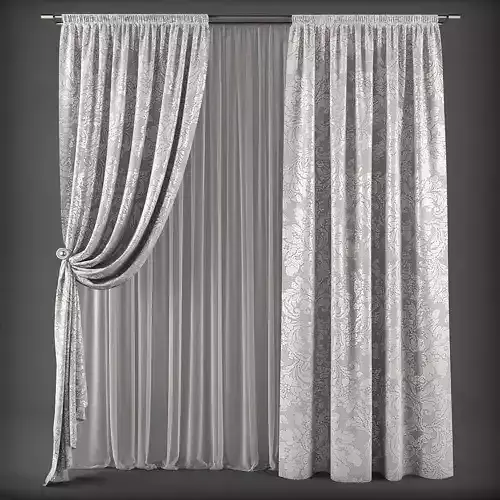 Curtain 3D model 280
