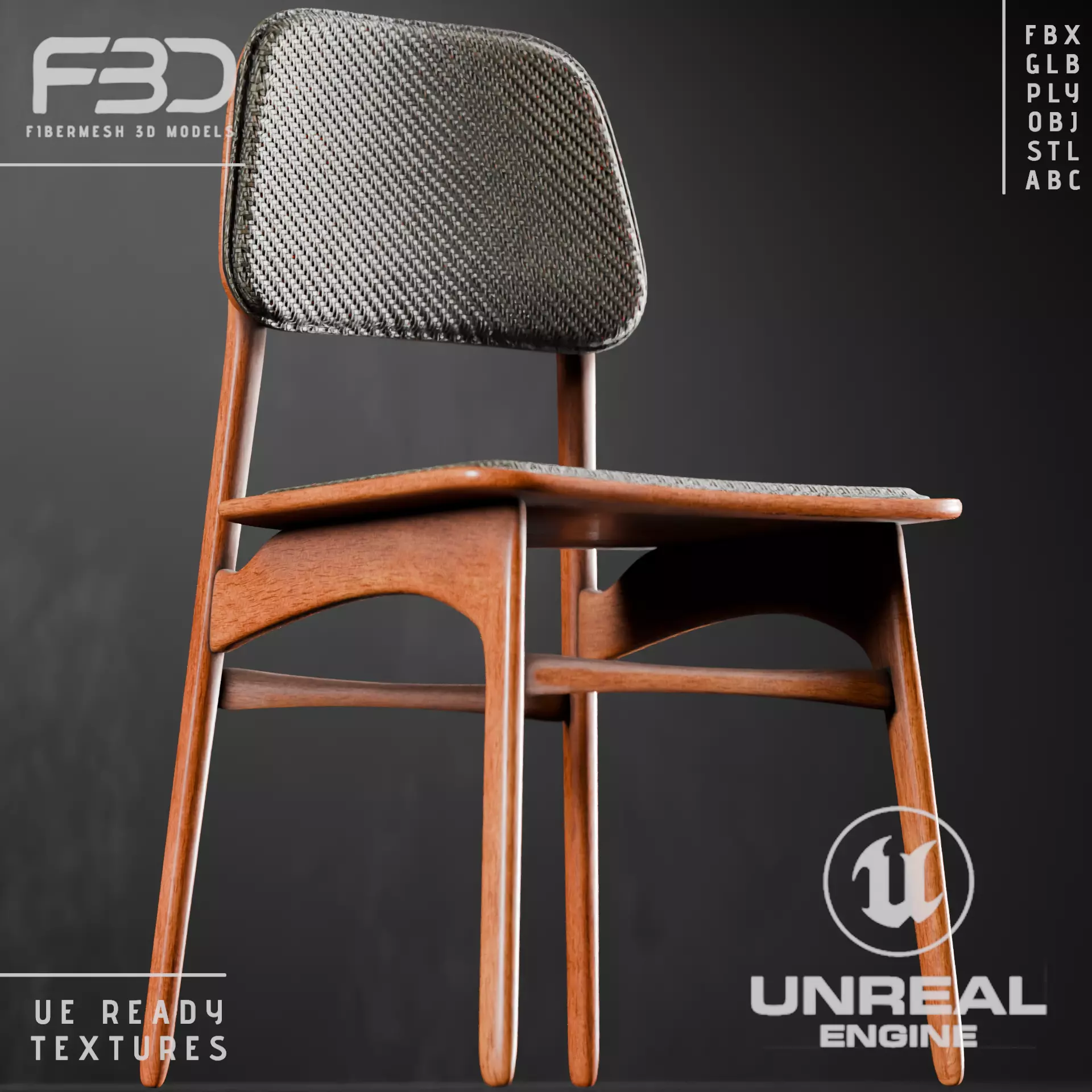 Solis Chair Low-poly 3D model