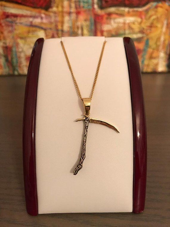 Scythe pendant 3D print model_9