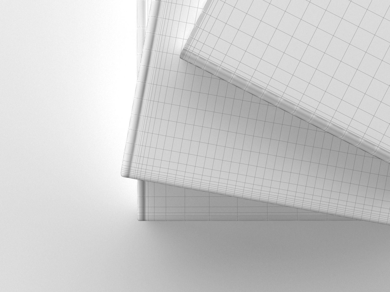 Stack of Books 02 3D model_2