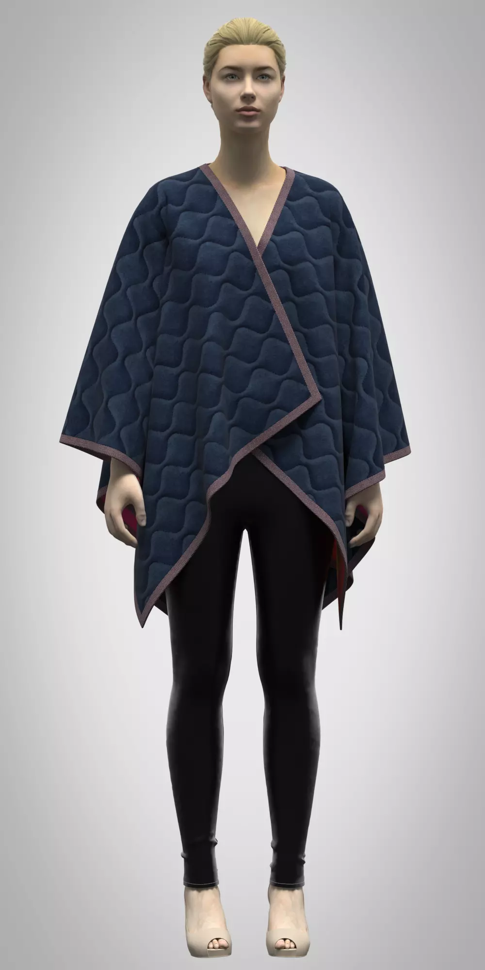 WOMENS WARP KAFTAN AND LEGGING Low-poly 3D model