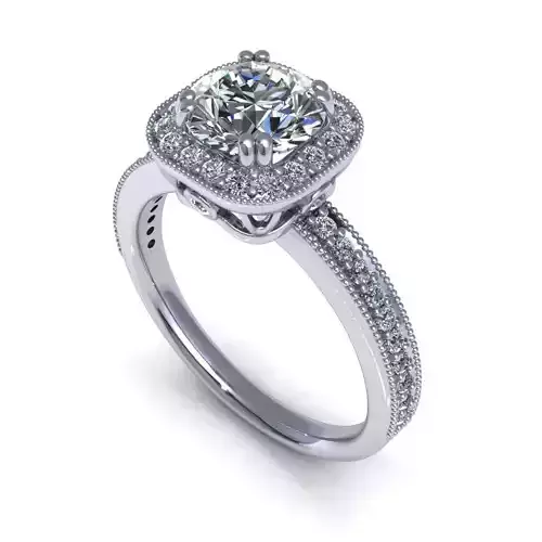 Vintage Cushion RIng