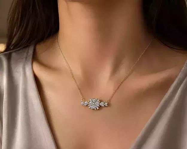 Heart Diamond Pendant 