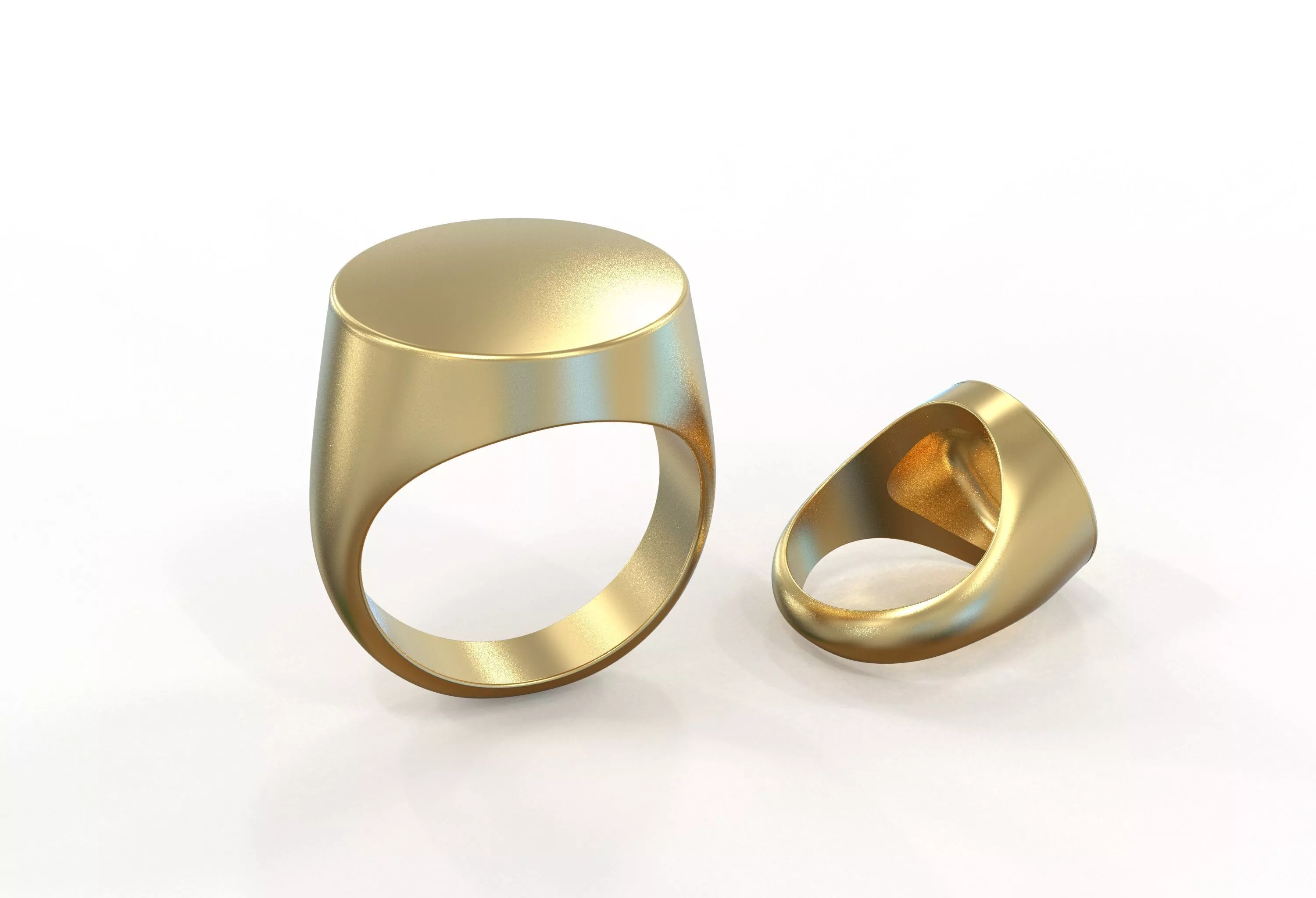 Signet ring 3D print model