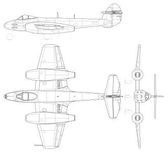Gloster Meteor 3D print model