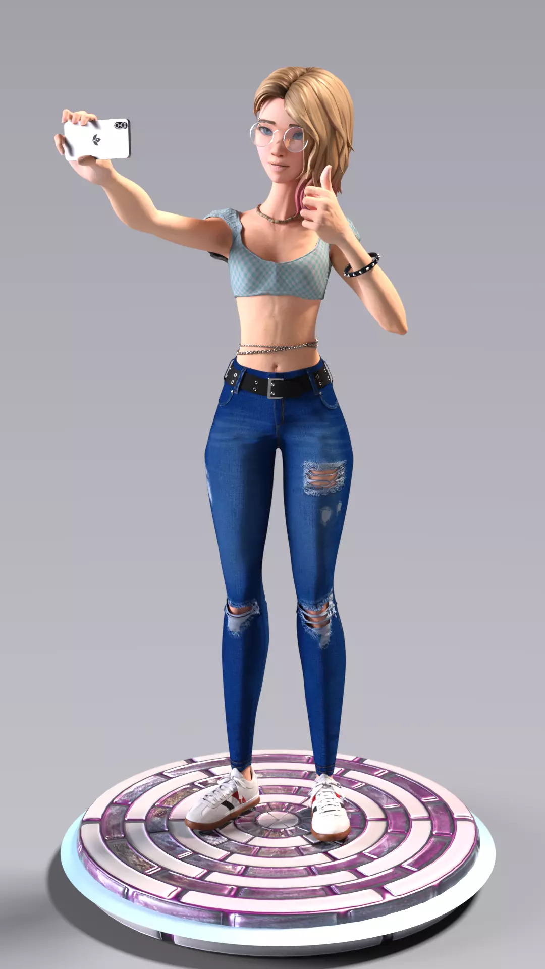 Gwen Stacy Multiverse Selfie Casual Spider-Gwen Edition 3D print model