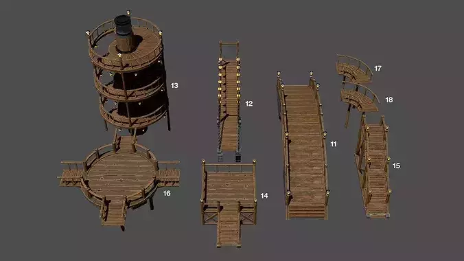 Stylized Bridge Pack 02