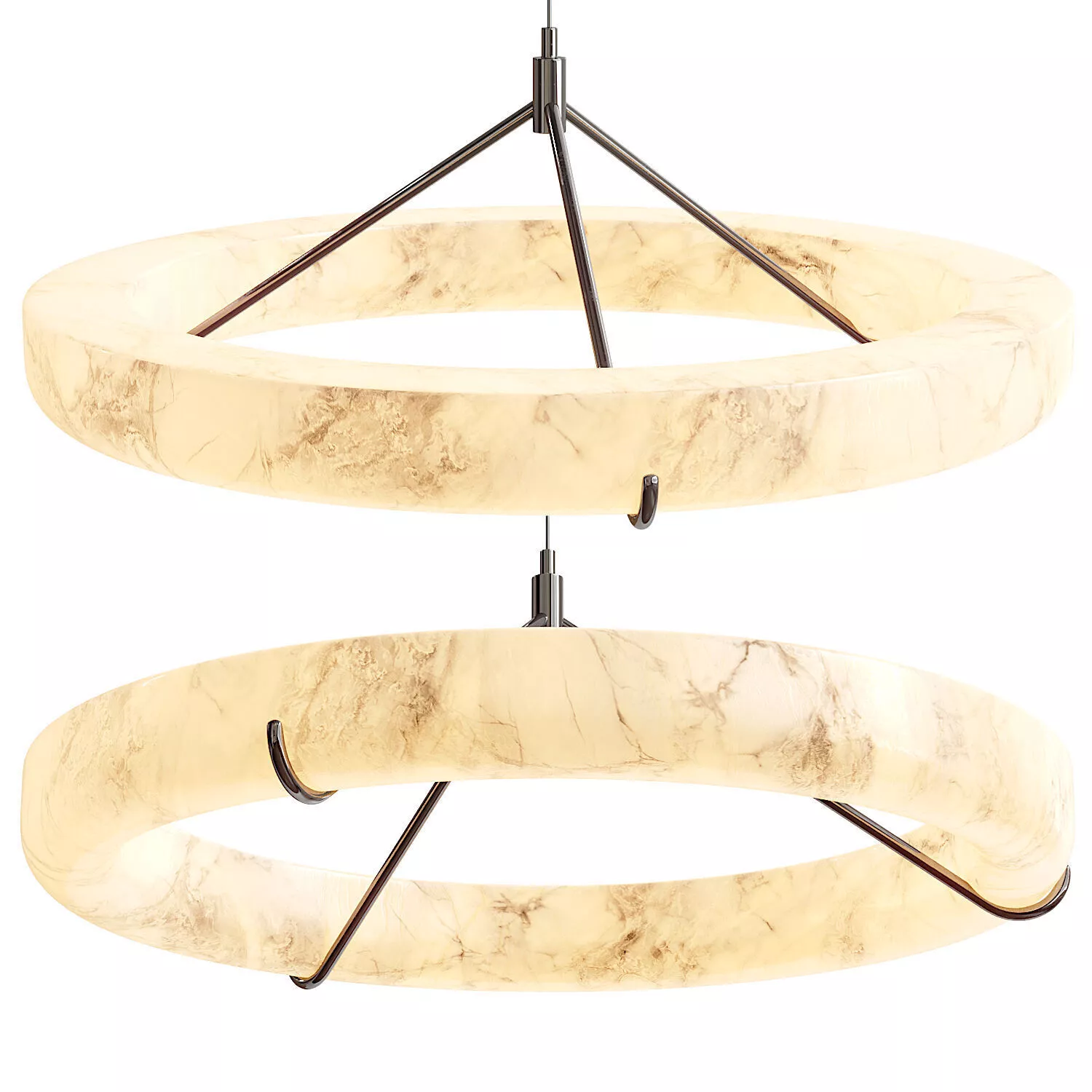 Aureon Modern Alabaster Pendant Light 3D model