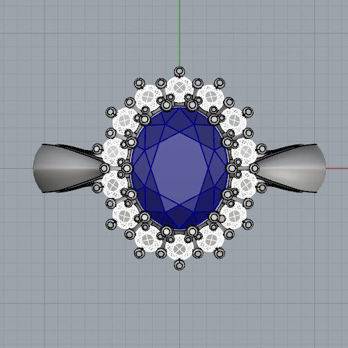 Princess Diana and Kate Middleton Rings FOUR varieties 3D print model_6