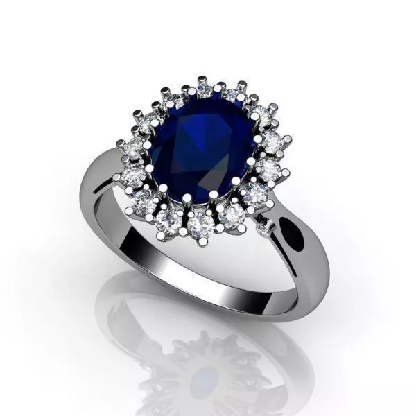 Princess Diana and Kate Middleton Rings FOUR varieties 3D print model_0