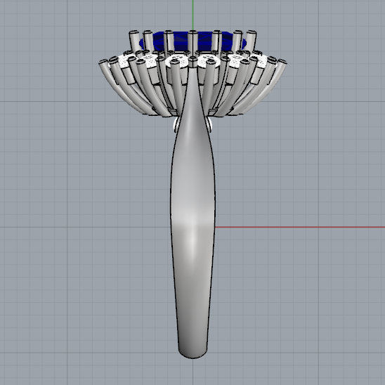 Princess Diana and Kate Middleton Rings FOUR varieties 3D print model_10