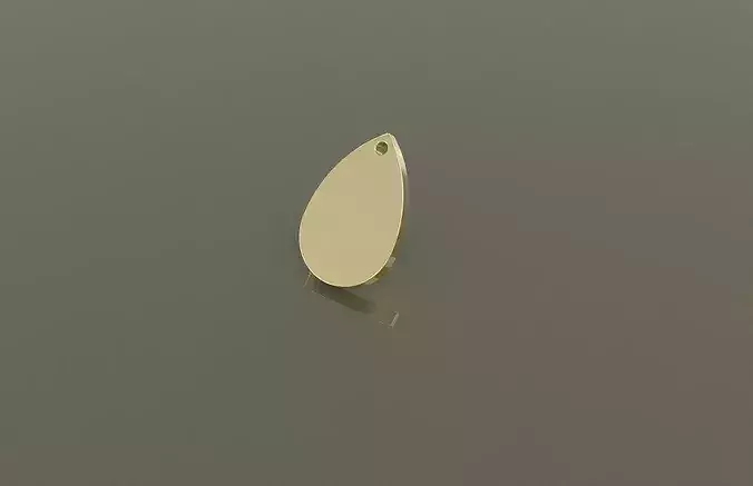Teadrop Blank Pendants 3D CAD Models 3D print model