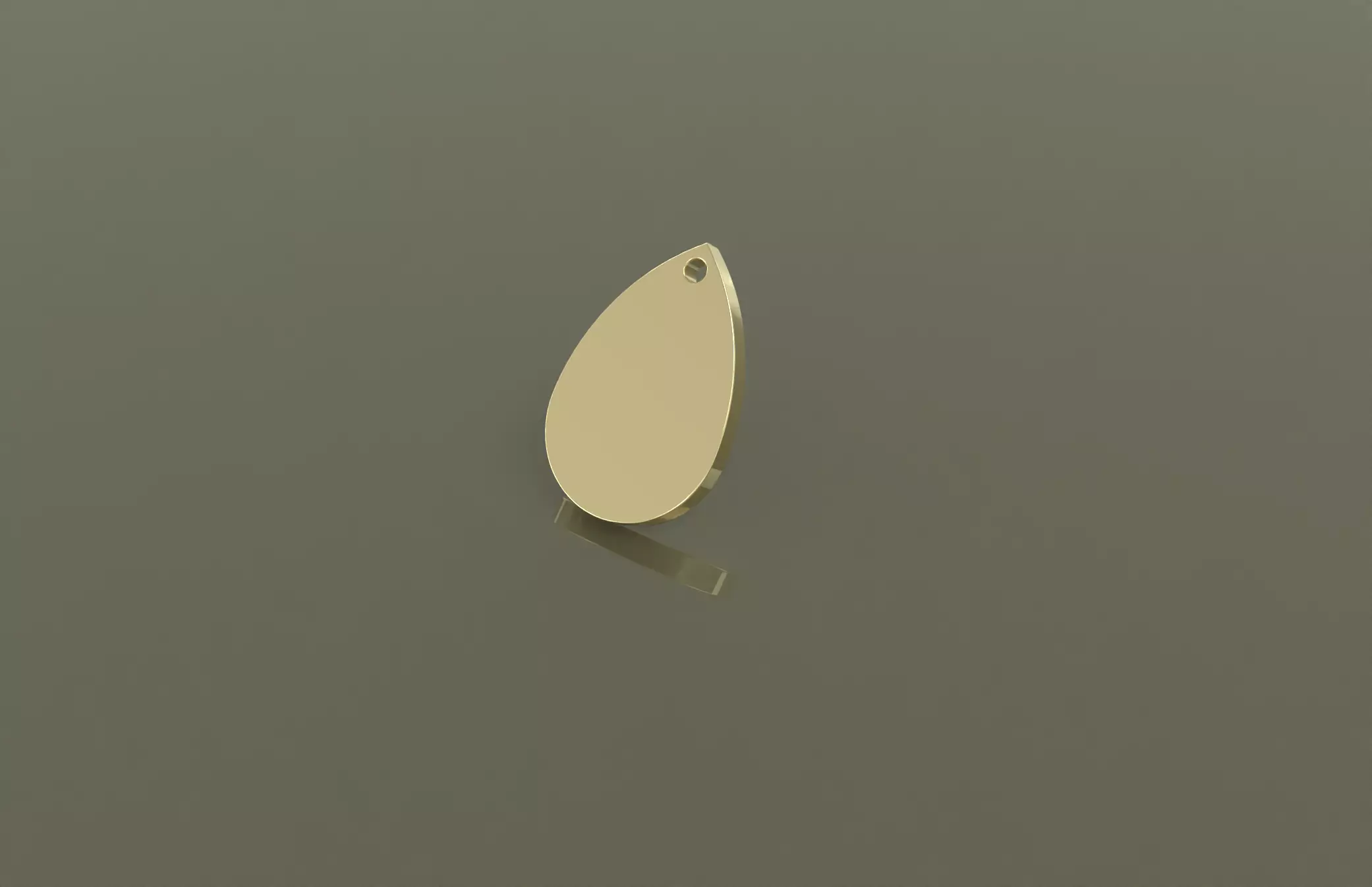 Teadrop Blank Pendants 3D CAD Models 3D print model 3D print model