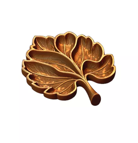 Leaf Shaped Serving Tray 3D print model