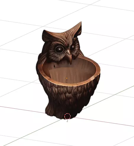 Owl Shaped Bowl Planter Container 3D print model