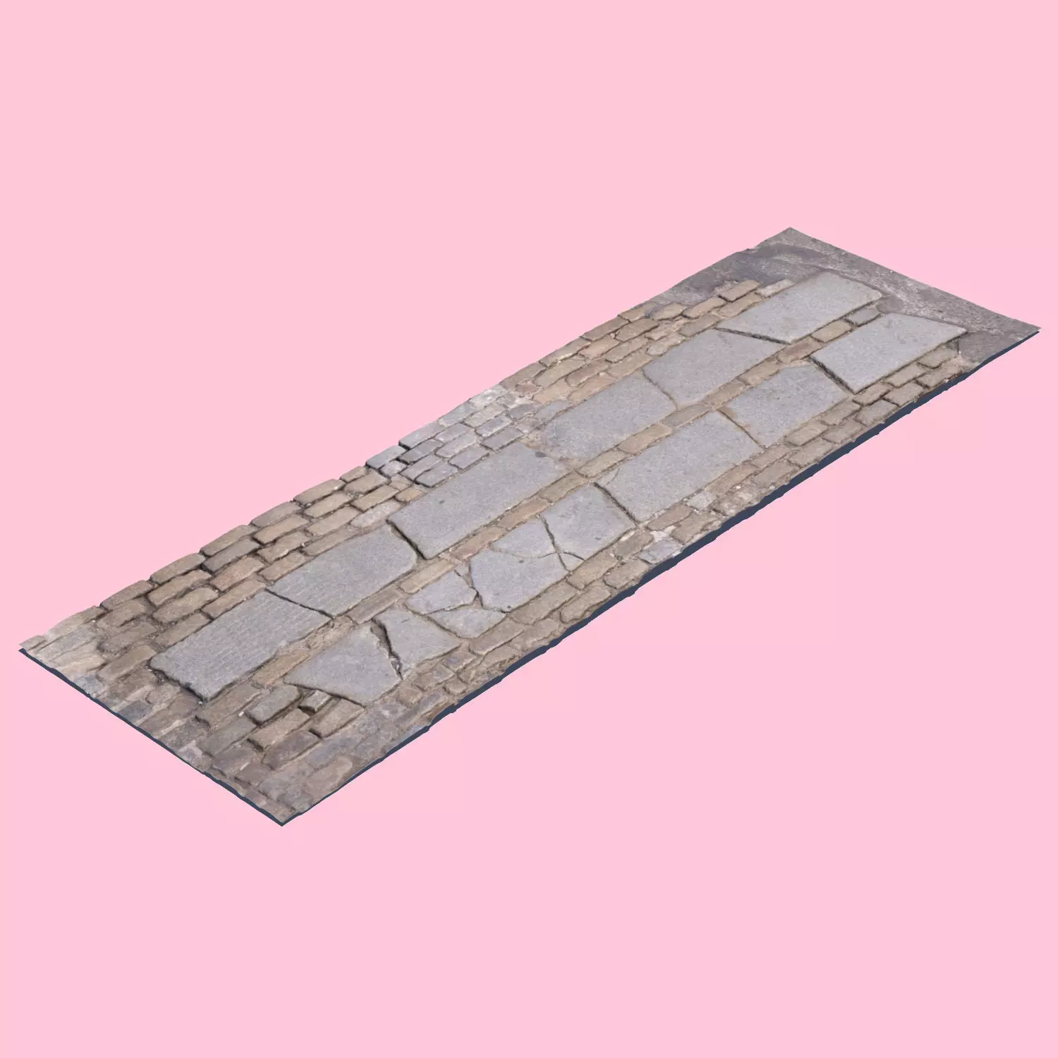 Brick Crosswalk-3D Scan 3D model_0