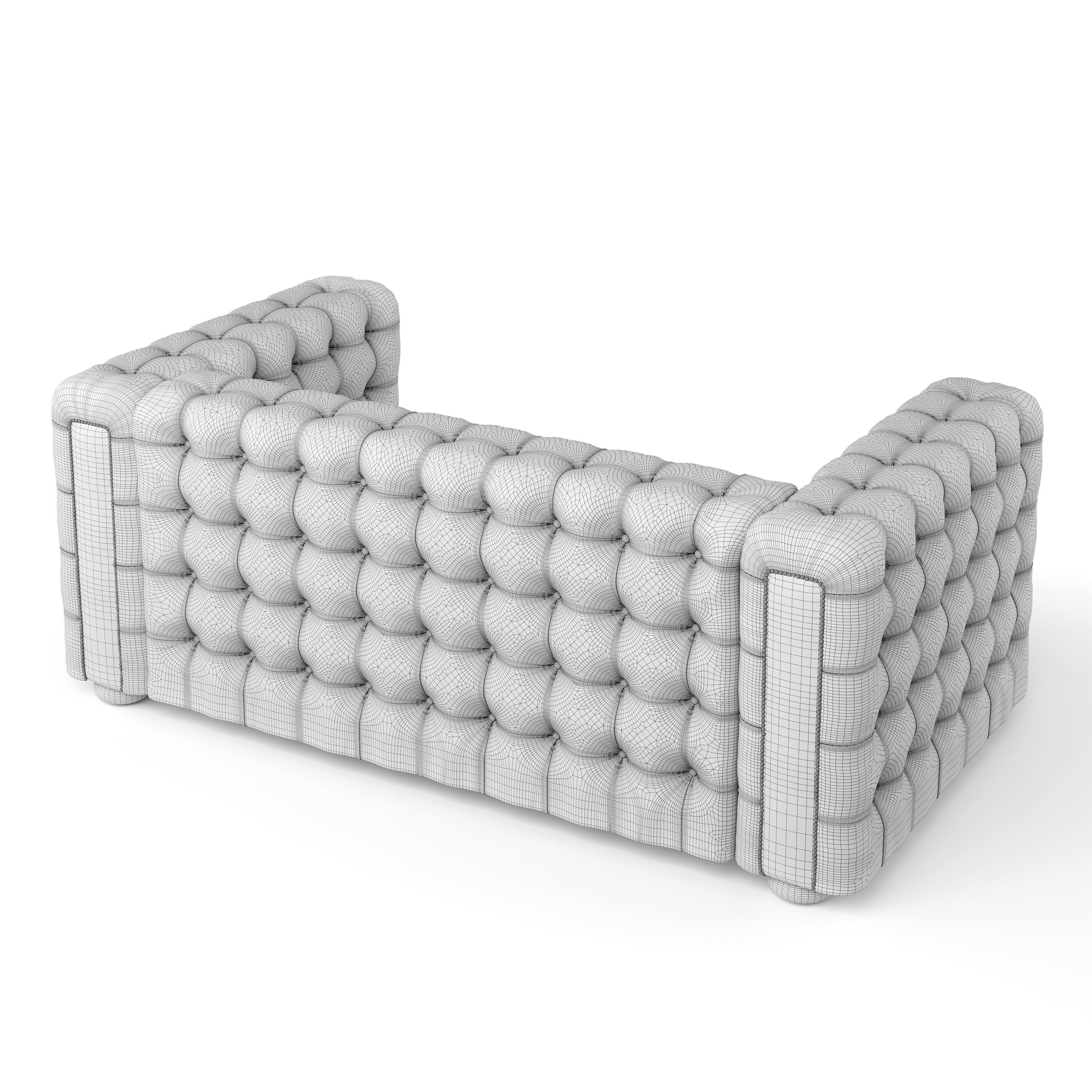 Sofa Chesterfield Westminster 3D model_4