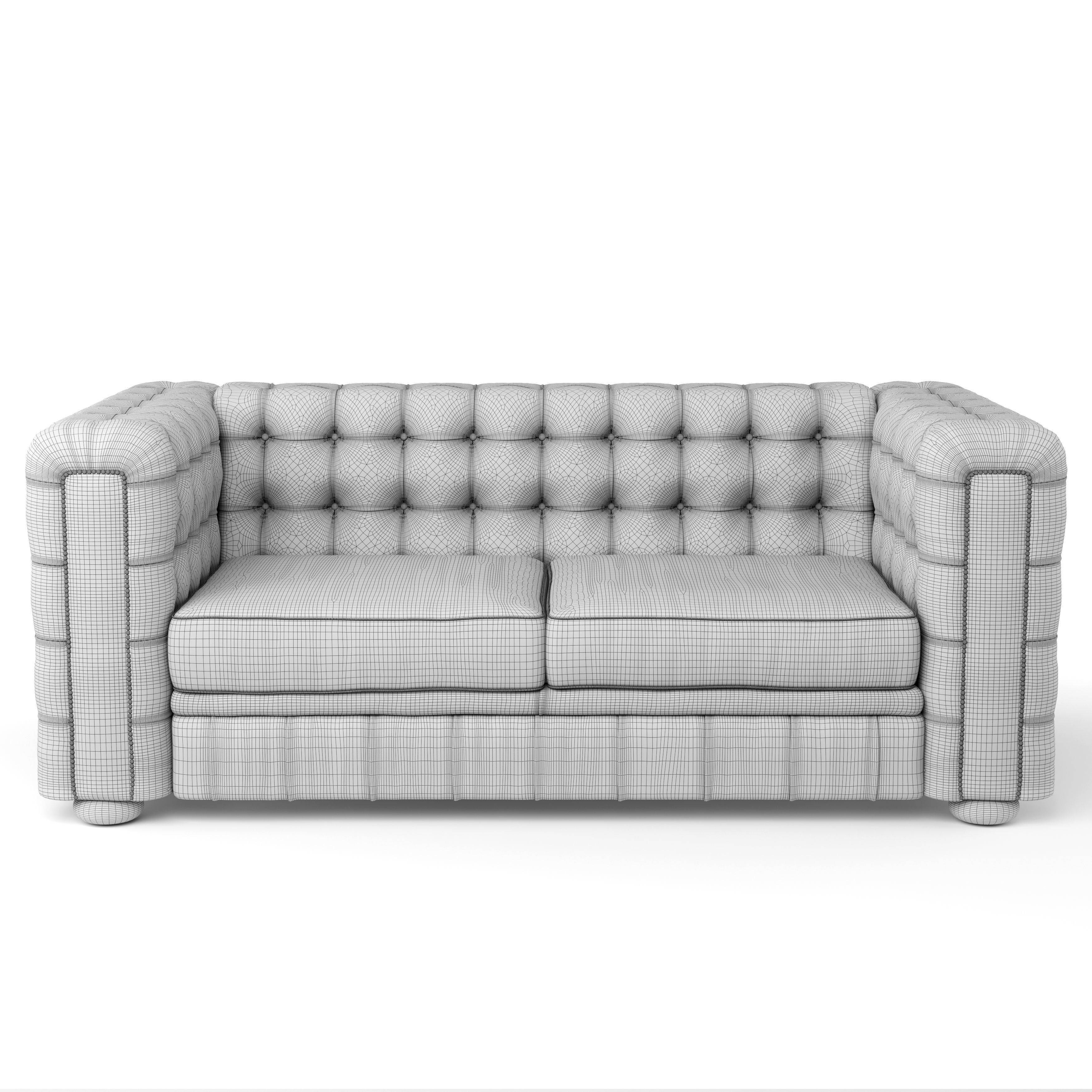 Sofa Chesterfield Westminster 3D model_3