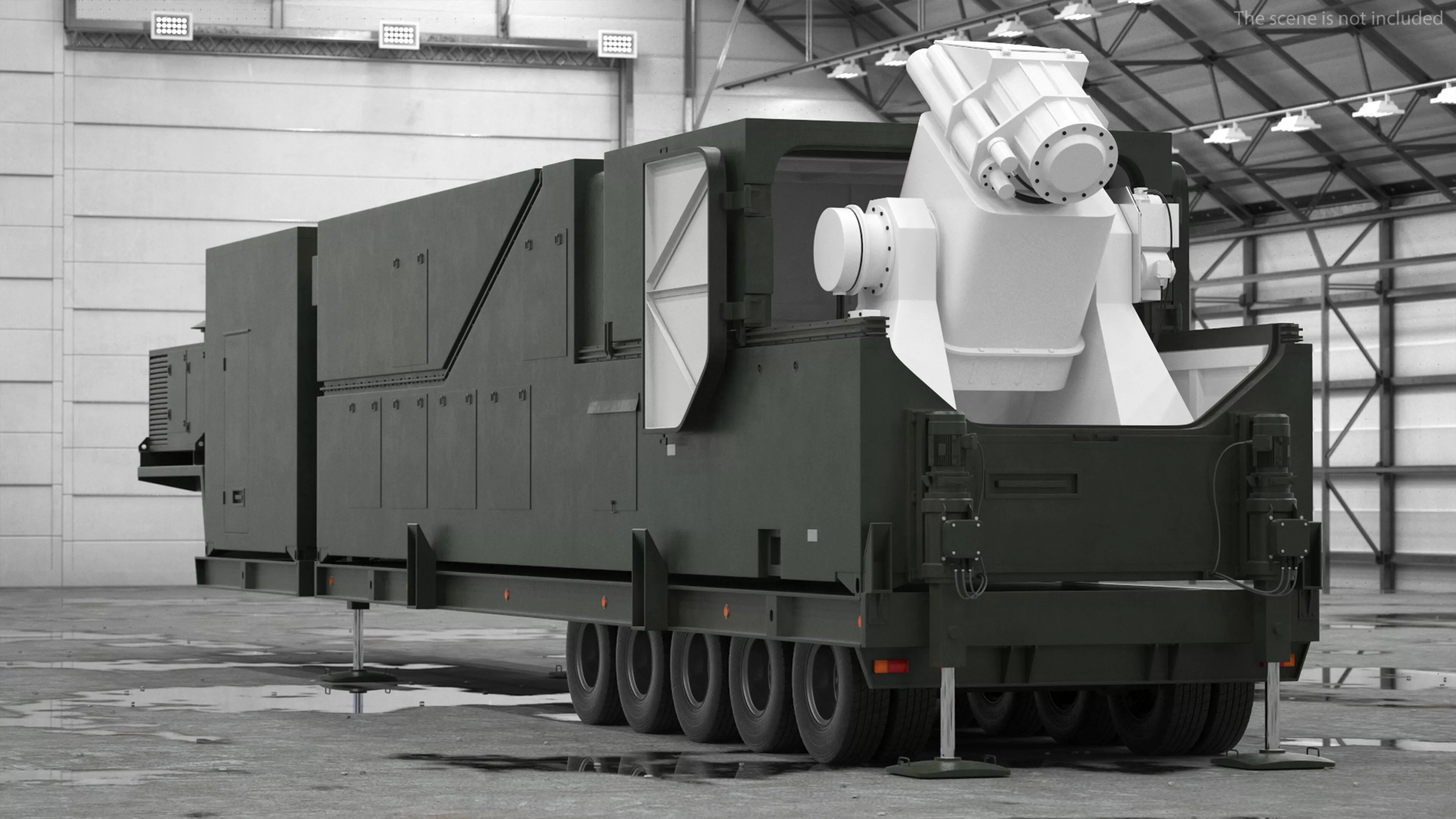 Peresvet Smart Weapon Laser Complex Rigged 3D model