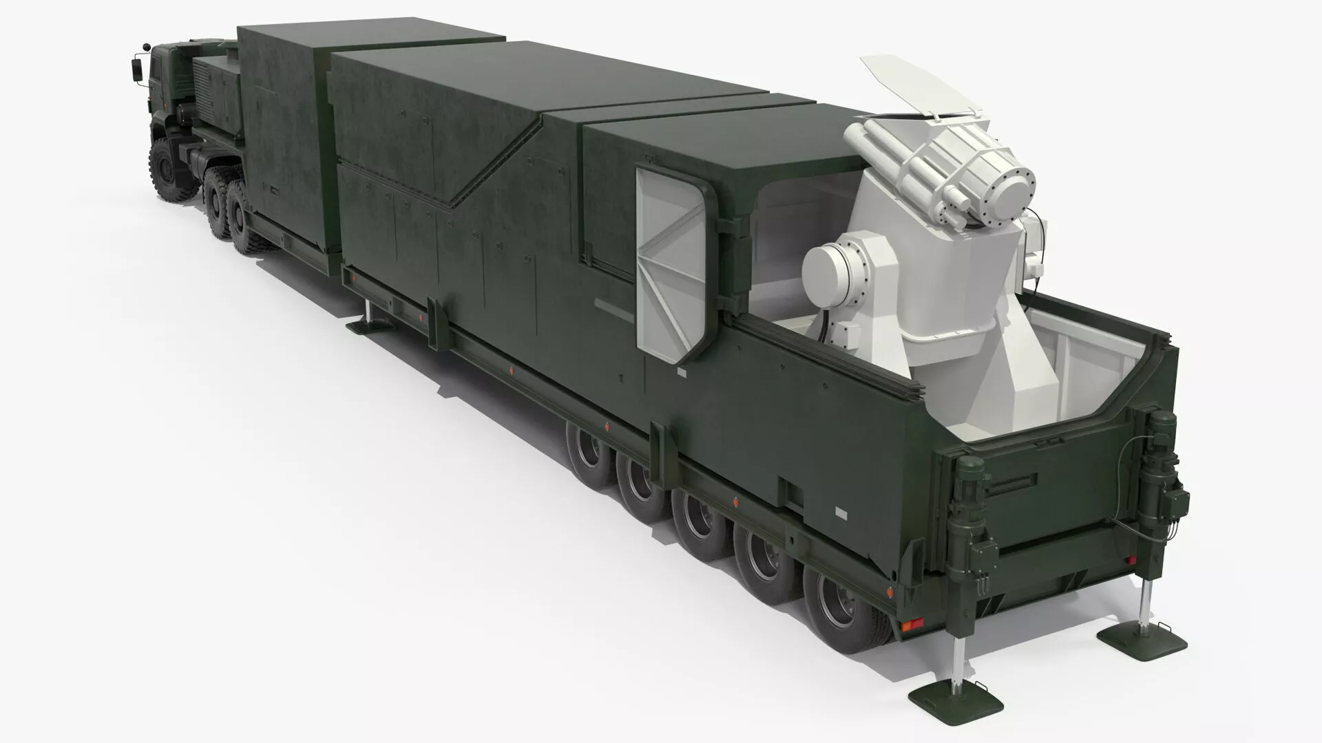 Peresvet Combat Laser Complex Rigged 3D model