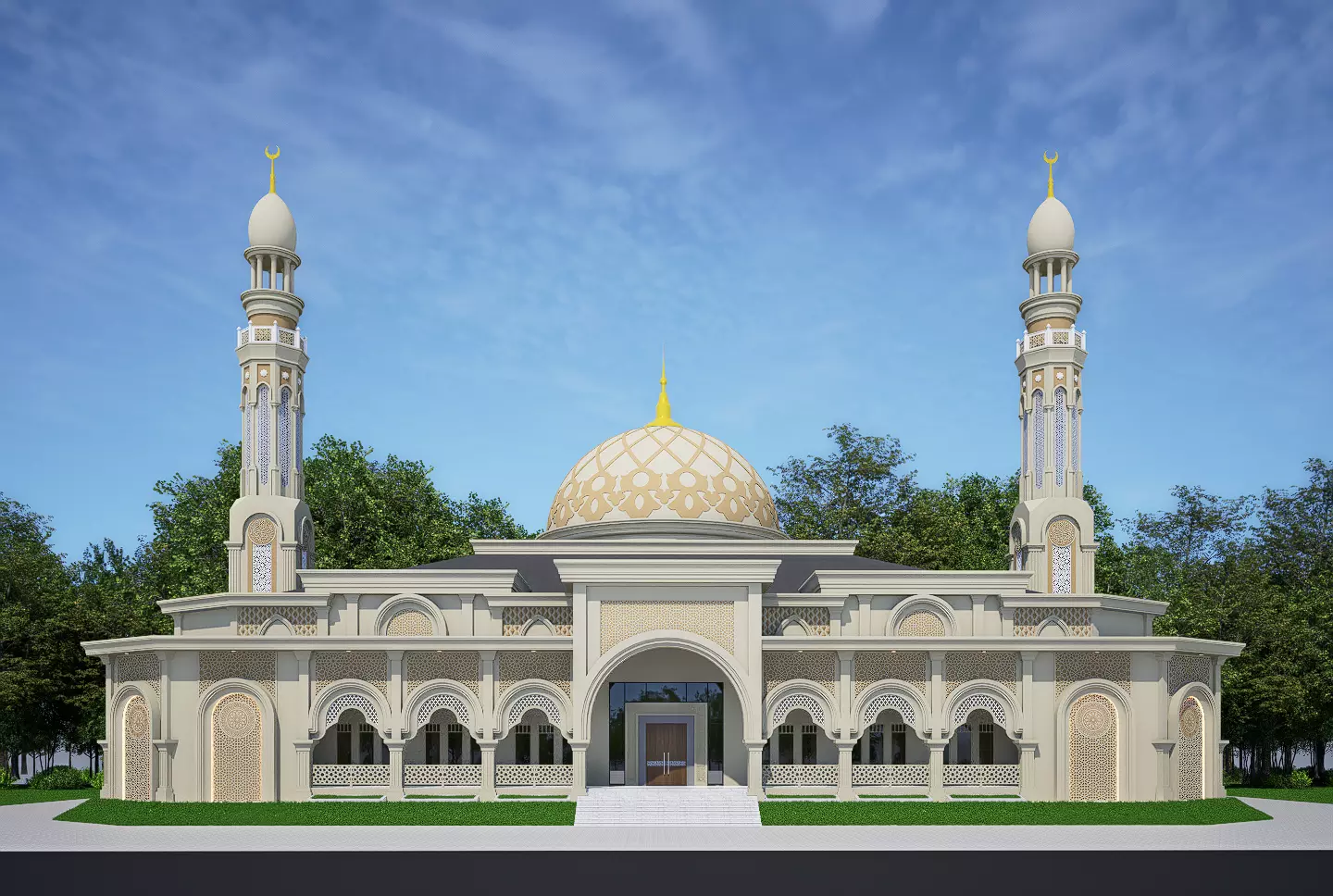 Mosque Type A34 3D model