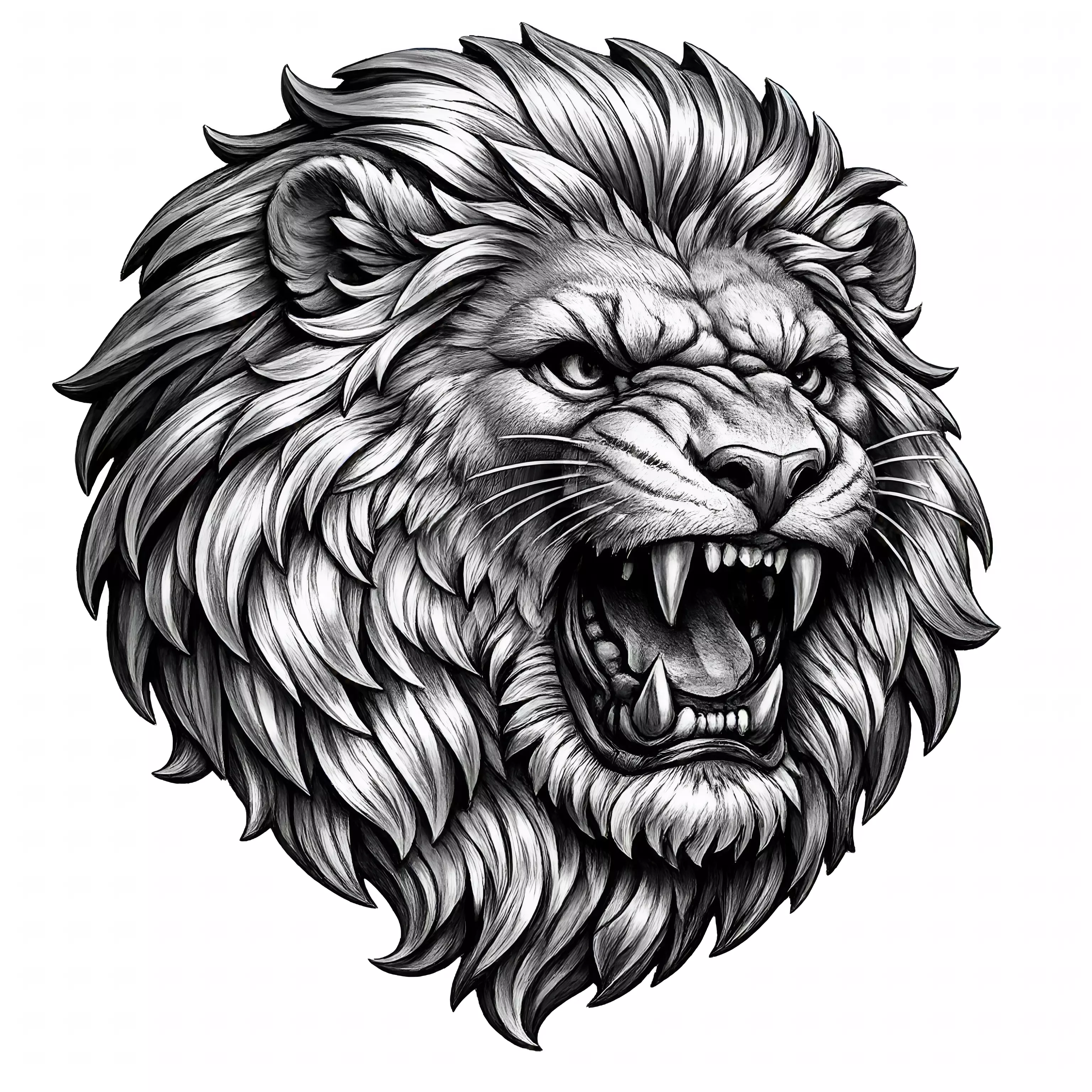 lion head 3d 3D print model