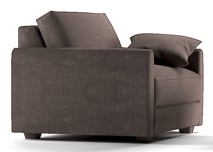 chair and ottoman 3D model_2