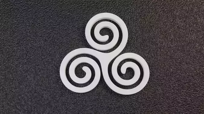 Triskele celtic trinity symbol 3D print model
