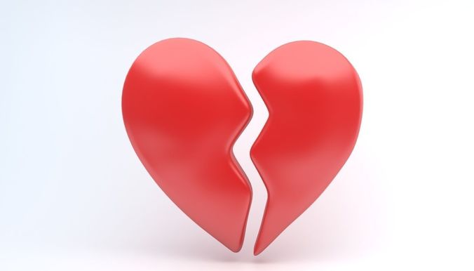 heart Broken Low-poly 3D model