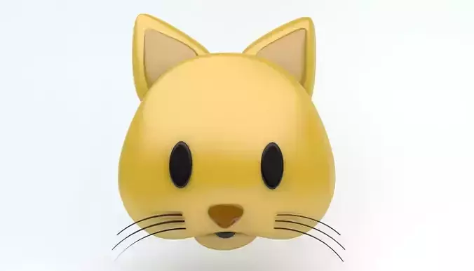 Cat emoji 3D model