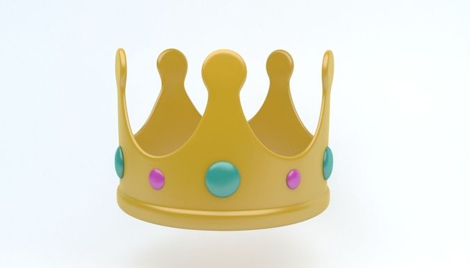 CROWN ICON Low-poly 3D model