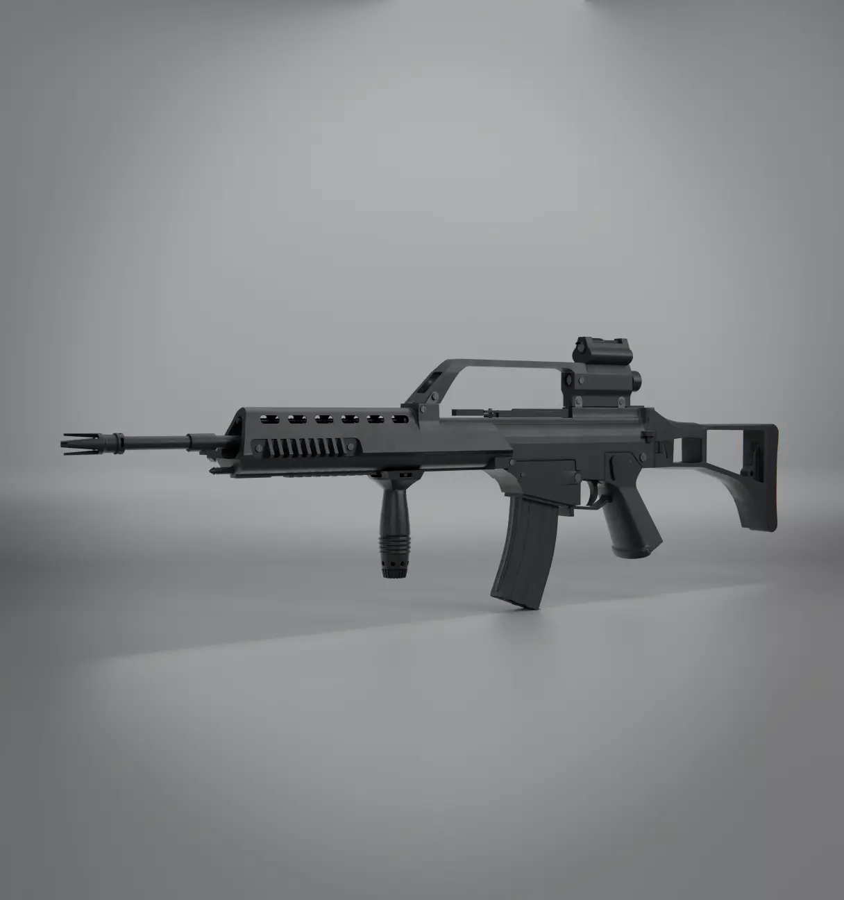HK G36 Assault Rifle - PBR Game Ready Free 3D model