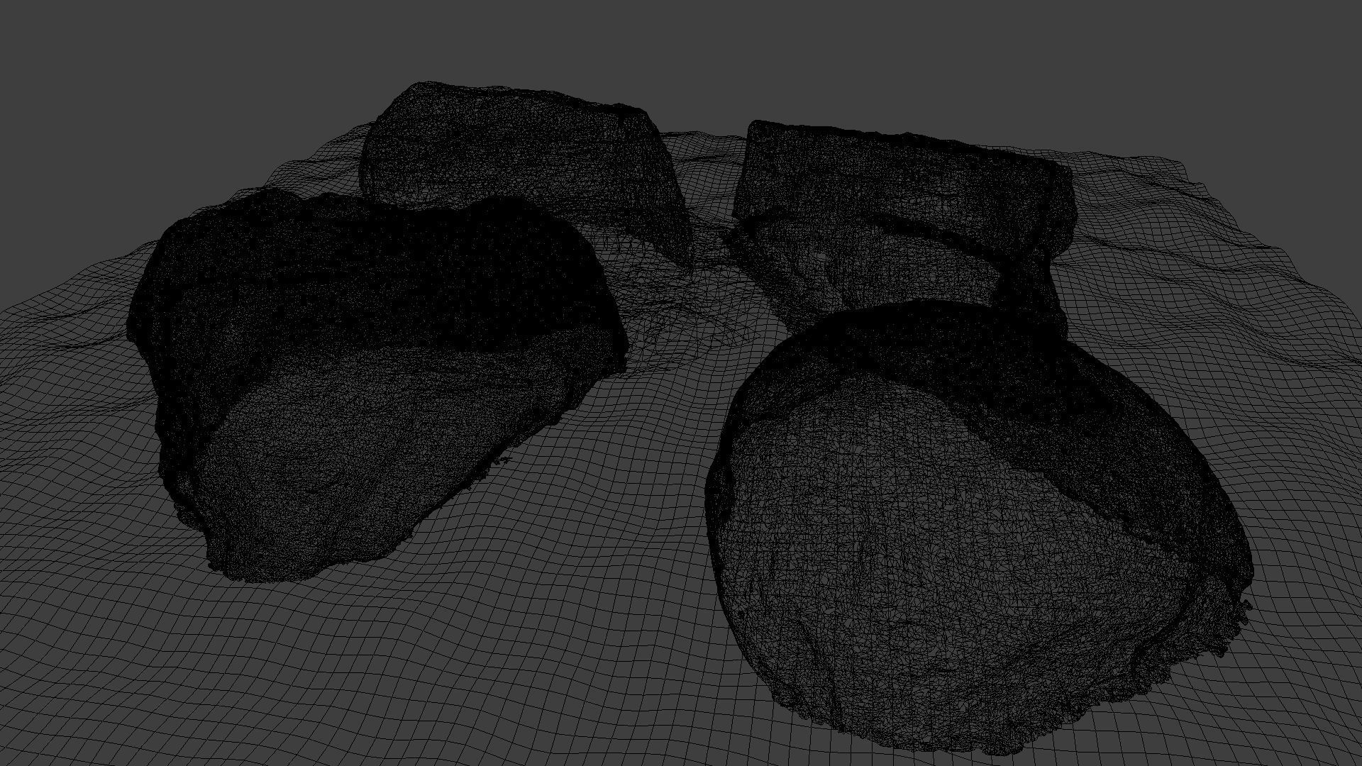 Photo-Realistic Boulders 4-Pack A Low-poly 3D model_6