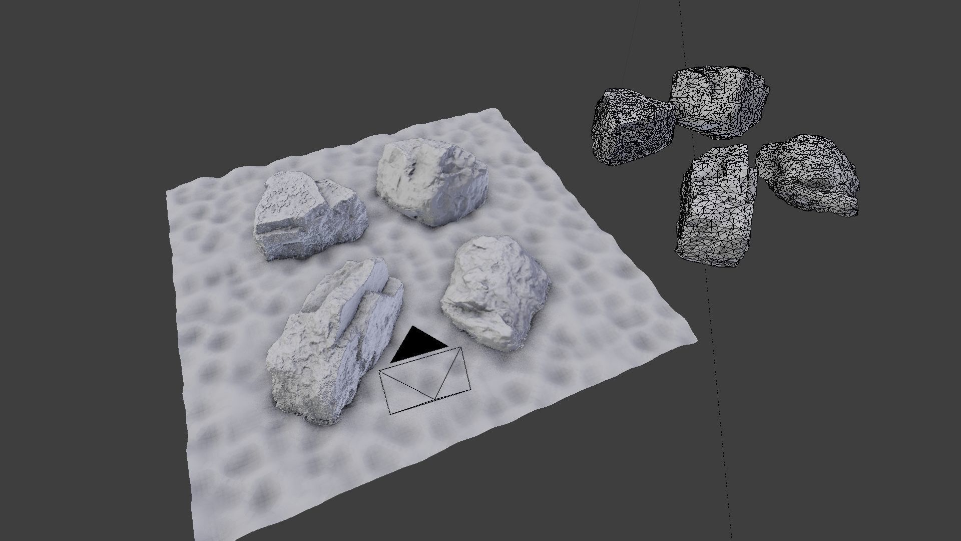 Photo-Realistic Boulders 4-Pack B Low-poly 3D model_9