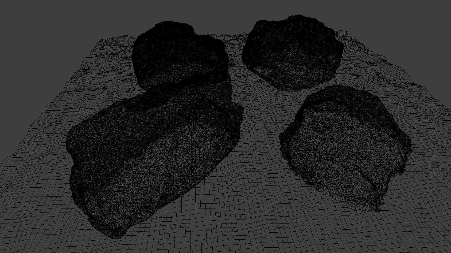 Photo-Realistic Boulders 4-Pack B Low-poly 3D model_7
