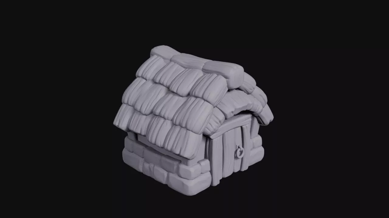 Wooden Hut 3D print model