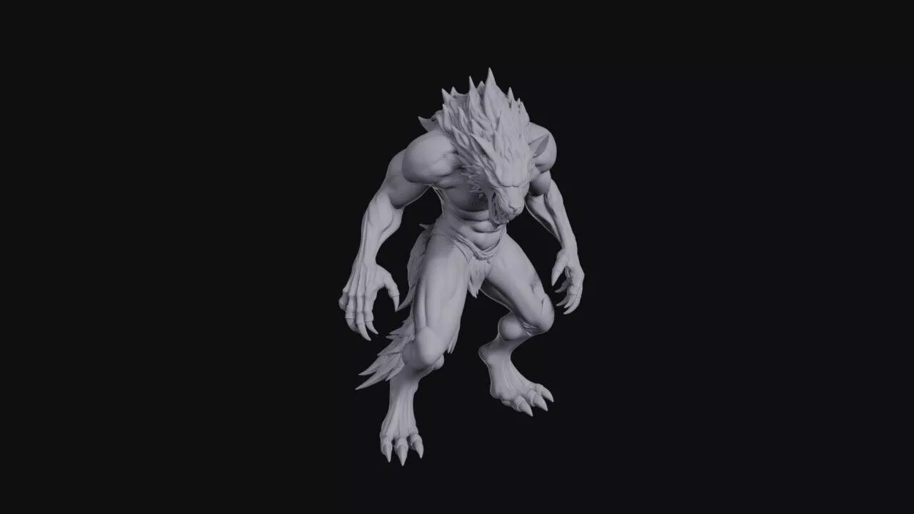 Werewolf 3D print model