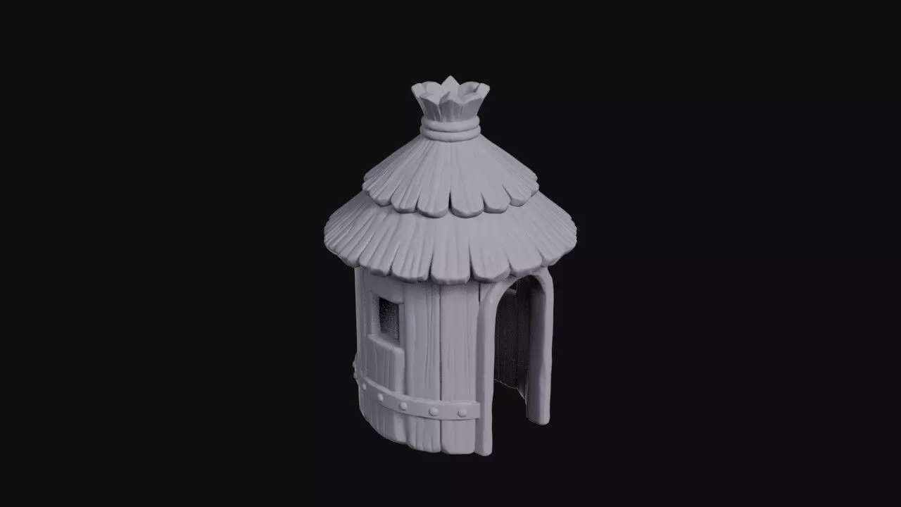 Round Hut 3D print model