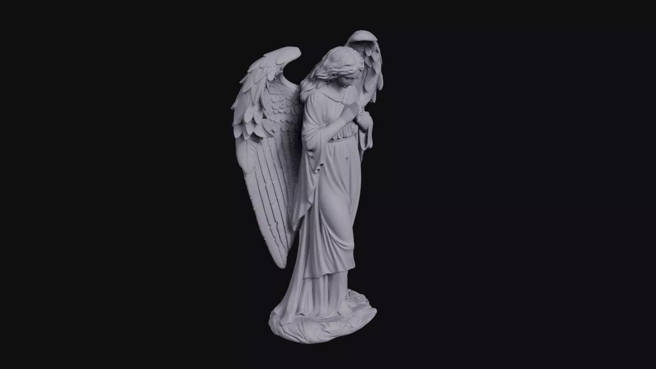 Praying Angel 3D print model