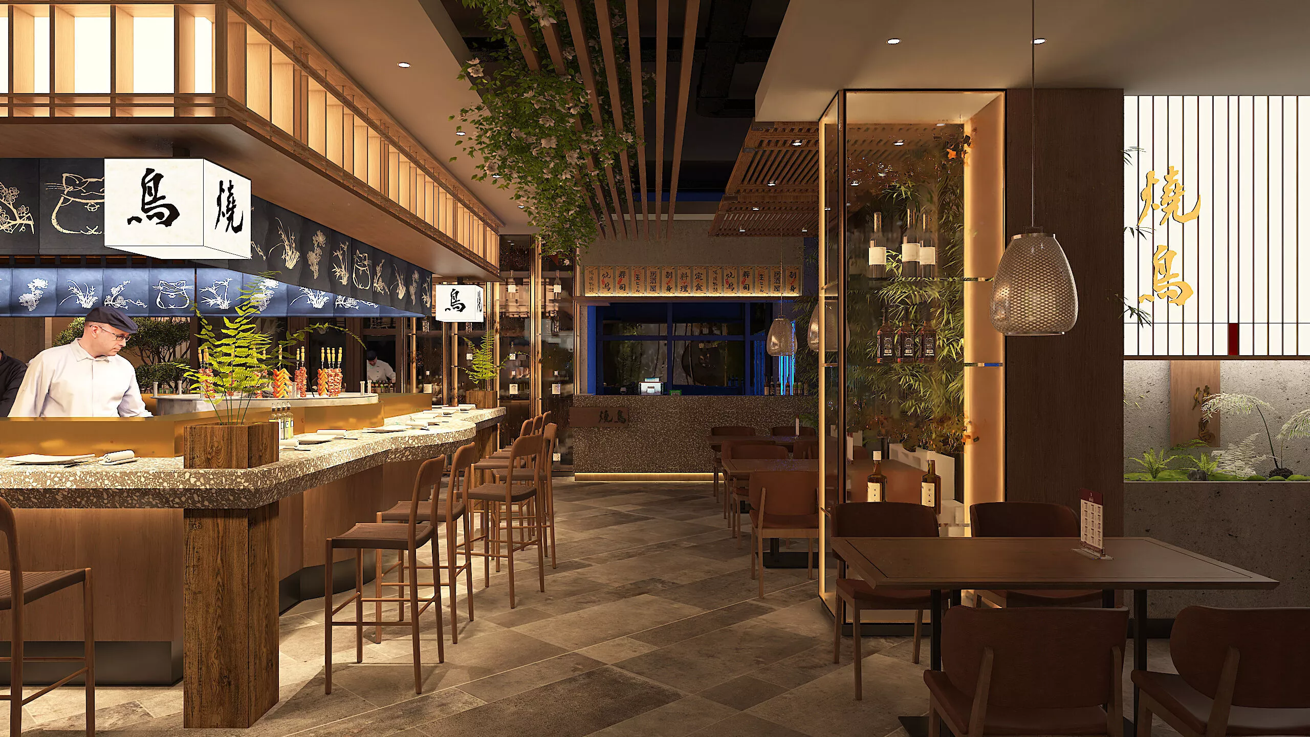 Japanese Restaurant - Yakitori Izakaya 3D model