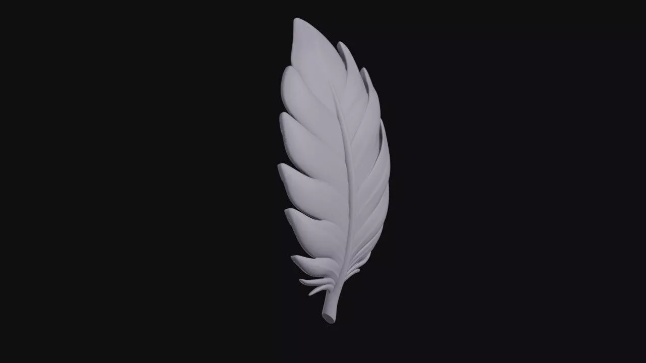 Feather 3D print model