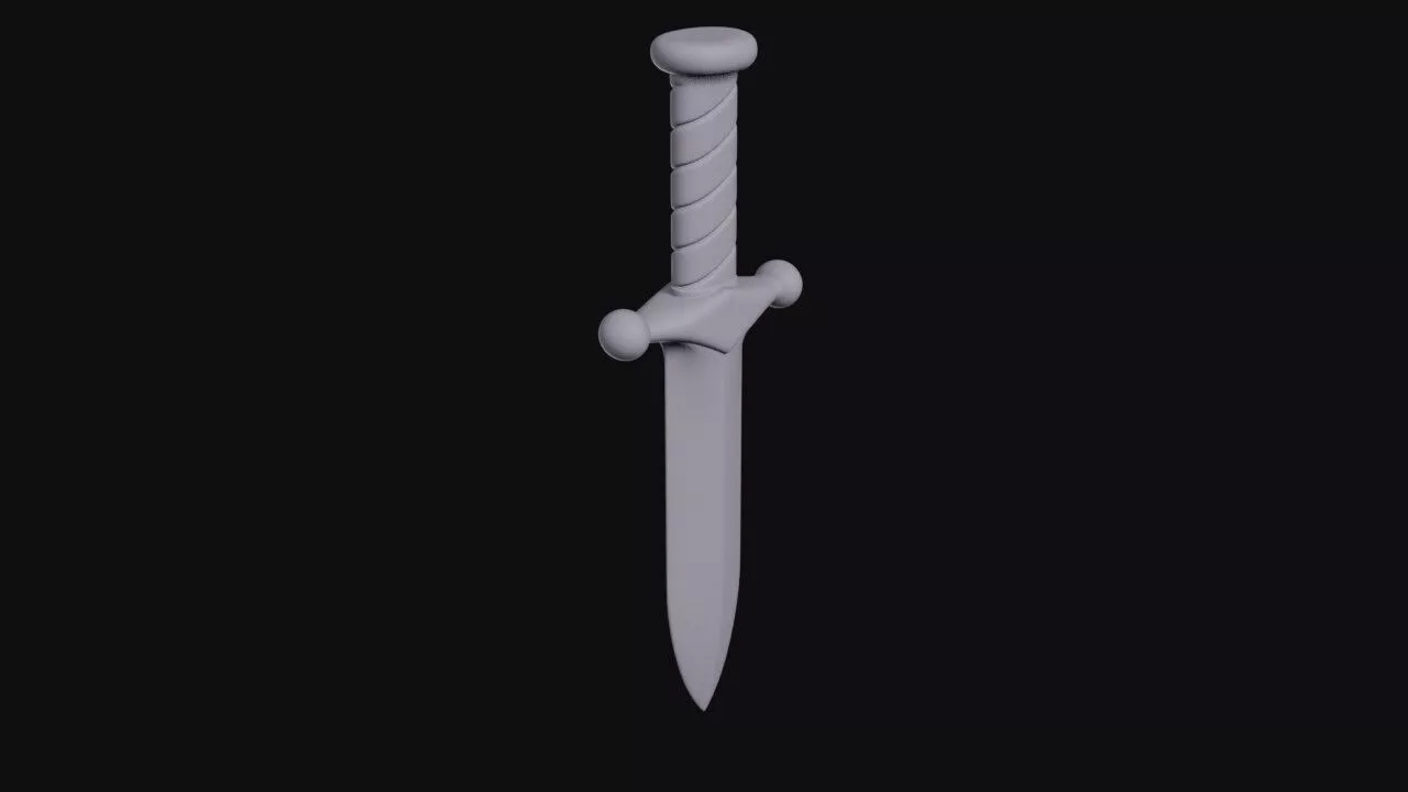 Dagger 3D print model
