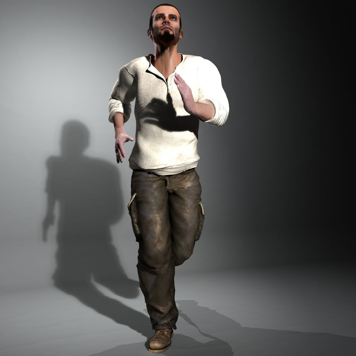 Urban Man Johnny Rigged 3D model_3